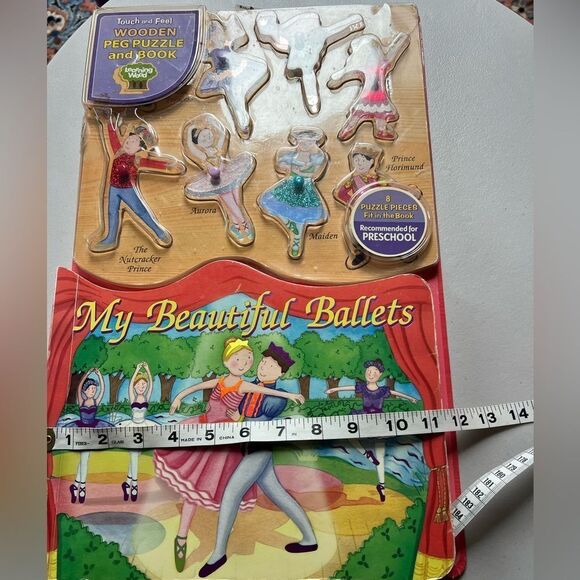 Rare My Beautiful Ballets Nutcracker XL Peg Puzzle Book Board - Picture 8 of 8